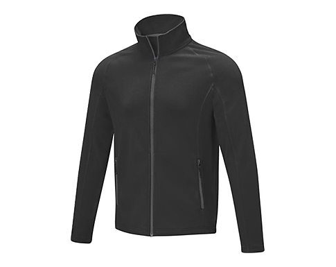 Whitby Mens Full Zip Fleece Jackets - Black