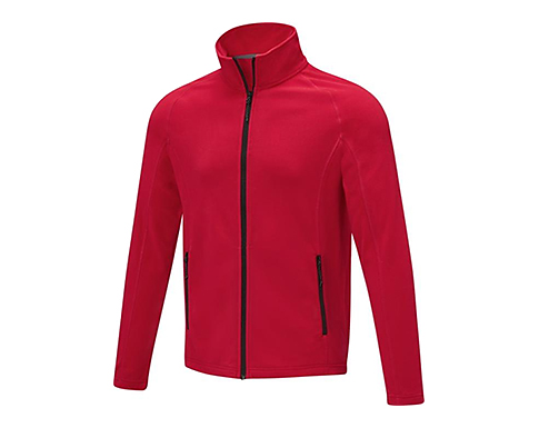 Whitby Mens Full Zip Fleece Jackets - Red
