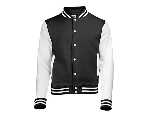 AWDis Varsity Jackets - Black / White