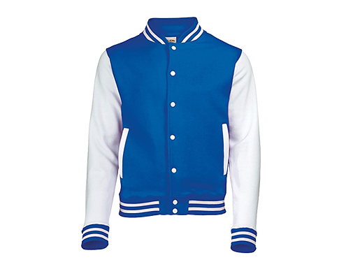 AWDis Varsity Jackets - Royal Blue / White
