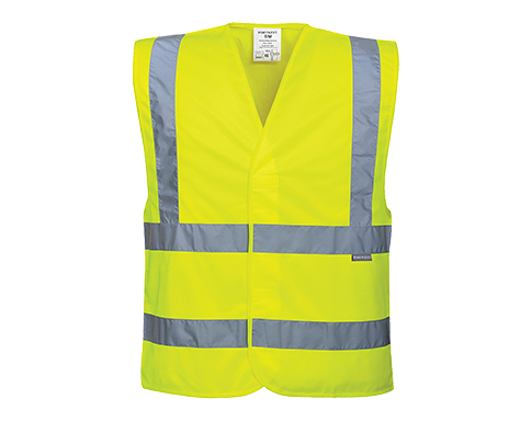 Portwest High Visibility Two Band & Brace Vests - Safety Yellow