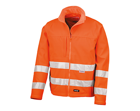 Result Safe Guard High Visibility Softshell Jacket - Safety Orange
