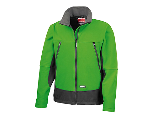 Result 3 Layer Softshell Activity Jackets - Lime / Black
