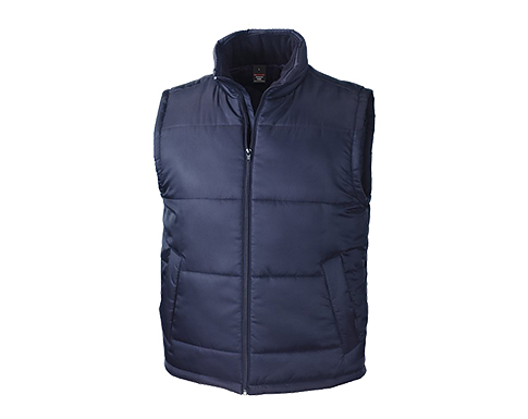 Result Core Padded Bodywarmers - Navy Blue