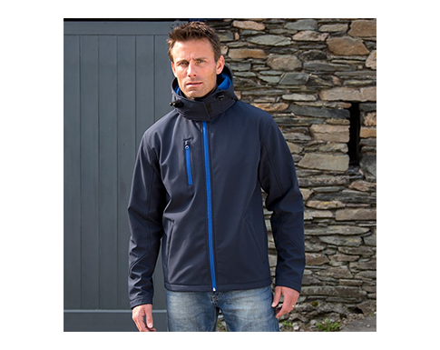 Result Core Mens TX Performance Hooded Softshell Jackets - Lifestyle