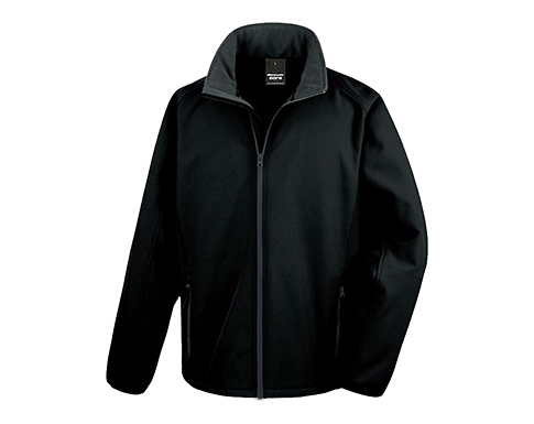 Result Core Mens Value Softshell Jackets - Black