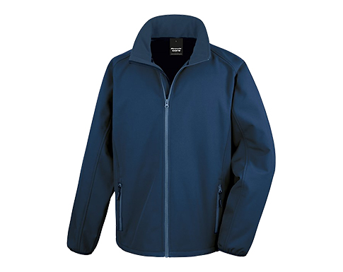 Result Core Mens Value Softshell Jackets - Navy Blue