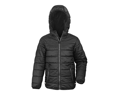 Result Core Junior Soft Padded Puffer Jackets - Black