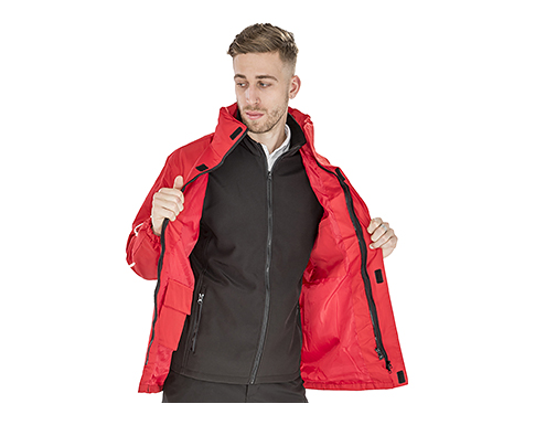 Result Core 3-in-1 Transit Jackets With Softshell Inner - Red