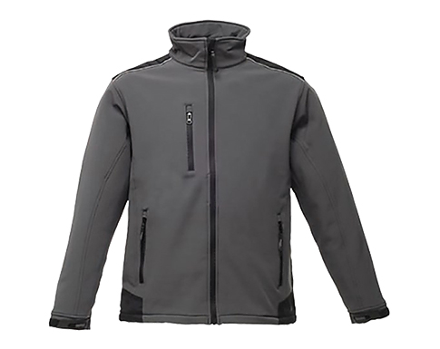 Regatta Sandstorm Workwear Softshell Jackets - Seal Grey / Black