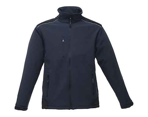 Regatta Sandstorm Workwear Softshell Jackets - Navy Blue / Black