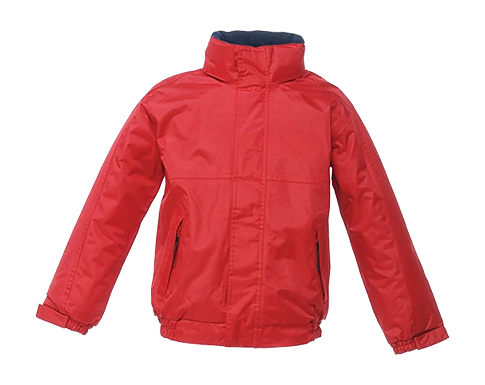 Regatta Kids Dover Fleece Lined Jackets - Classic Red / Navy