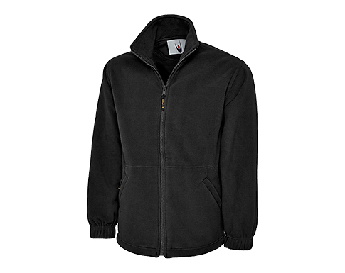 Uneek Premium Full Zip Micro Fleece Jackets - Black