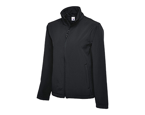 Uneek Classic 3 Layer Full Zip Softshell Jackets - Black