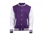 AWDis Varsity Jackets - Purple / White