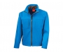 Result Classic Mens 3 Layer Softshell Jackets - Process Blue