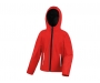 Result Core Junior TX Performance Hooded Softshell Jackets - Red