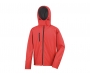 Result Core Mens TX Performance Hooded Softshell Jackets - Red