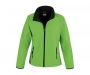 Result Core Womens Value Softshell Jackets - Vivid Green / Black