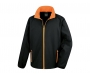 Result Core Mens Value Softshell Jackets - Black / Orange