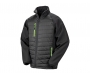 Result GRS Eco-Friendly Compass Padded Softshell Jackets - Black / Lime