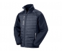 Result GRS Eco-Friendly Compass Padded Softshell Jackets - Navy Blue / Grey