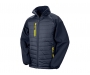Result GRS Eco-Friendly Compass Padded Softshell Jackets - Navy Blue / Yellow