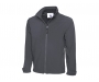 Uneek Premium 3 Layer Softshell Jackets - Light Grey