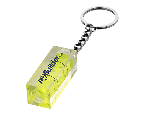 Promotional Spirit Level Keyrings Printed with your Logo at GoPromotional