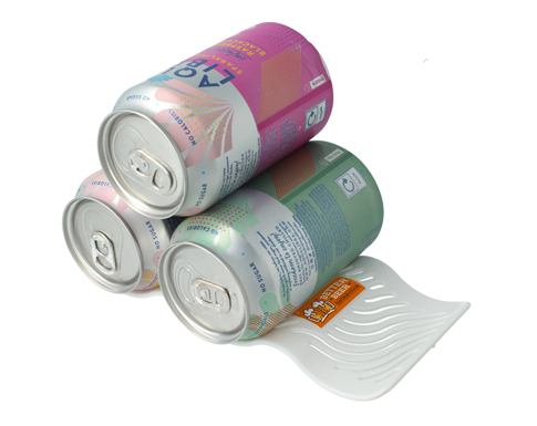 Cool Wave Recycled Can Stasher - White