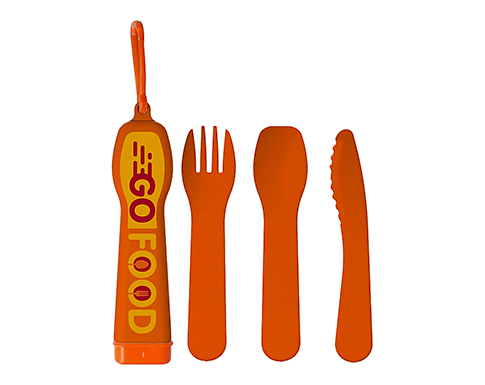 Lunch Mate Recycled Cutlery Sets - Orange