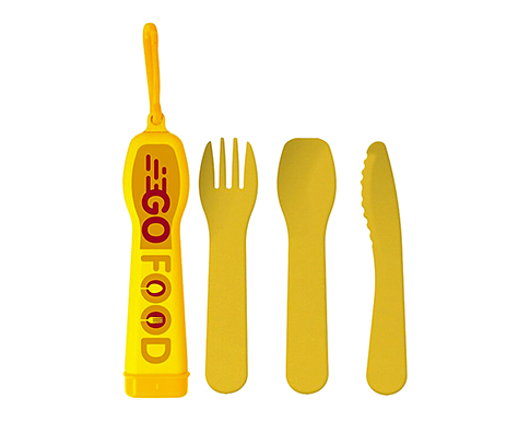 Lunch Mate Recycled Cutlery Sets - Yellow