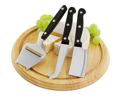 Bloxworth Wooden Cheese Board Sets - Natural