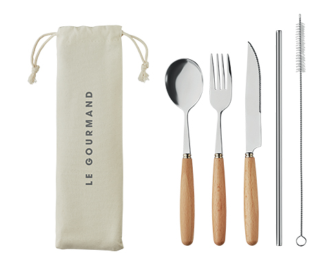 Whitby Stainless Steel Cutlery Sets - Natural