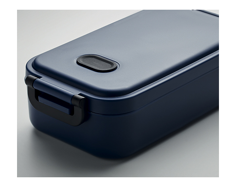 Seaton Recycled Polypropylene Lunch Boxes - Navy Blue