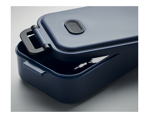 Seaton Recycled Polypropylene Lunch Boxes - Navy Blue
