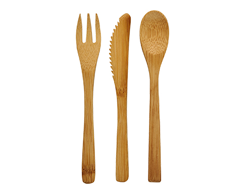 Buxton Bamboo Cutlery Sets - Natural