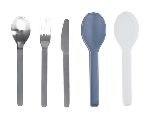 Mepal Ellipse 3 Piece Cutlery Sets - Navy Blue