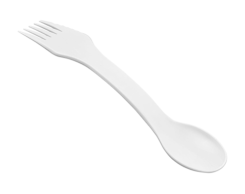 Spoon & Fork Combi - White