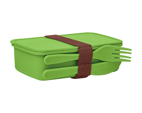 Harleston Lunch Boxes With Cutlery - Lime Green