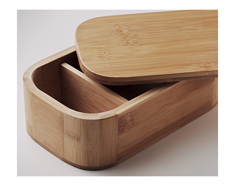Sherwood Small Bamboo Lunch Boxes - Natural