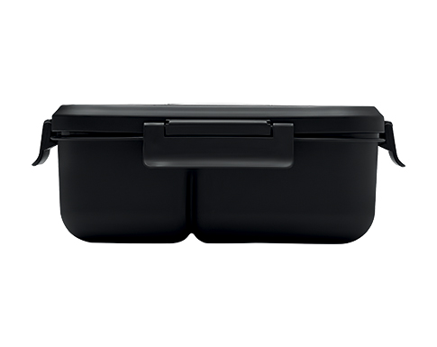 Sheringham Lunch Box With Cutlery - Black