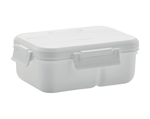 Sheringham Lunch Box With Cutlery - White