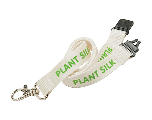 10mm Plant Silk Lanyards - White