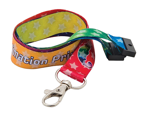 25mm Recycled RPET Dye Sublimation Lanyards - White