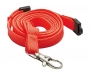 15mm Express Tube Polyester Lanyards - Red PMS 185
