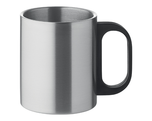 Tuscan 300ml Double Wall Stainless Steel Travel Mugs - Silver