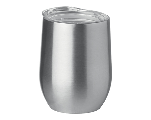 Destiny 300ml Powder Coated Stainless Steel Double Wall Tumblers - Silver