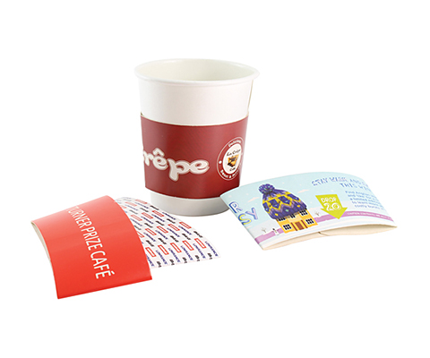 Full Colour Paper Cup Sleeves - 240-300ml