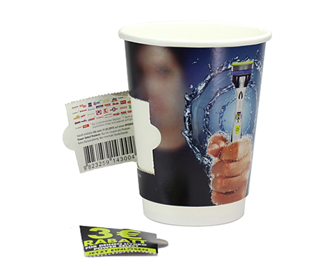 Double Walled Coupon Paper Cup - Full Colour - 340ml